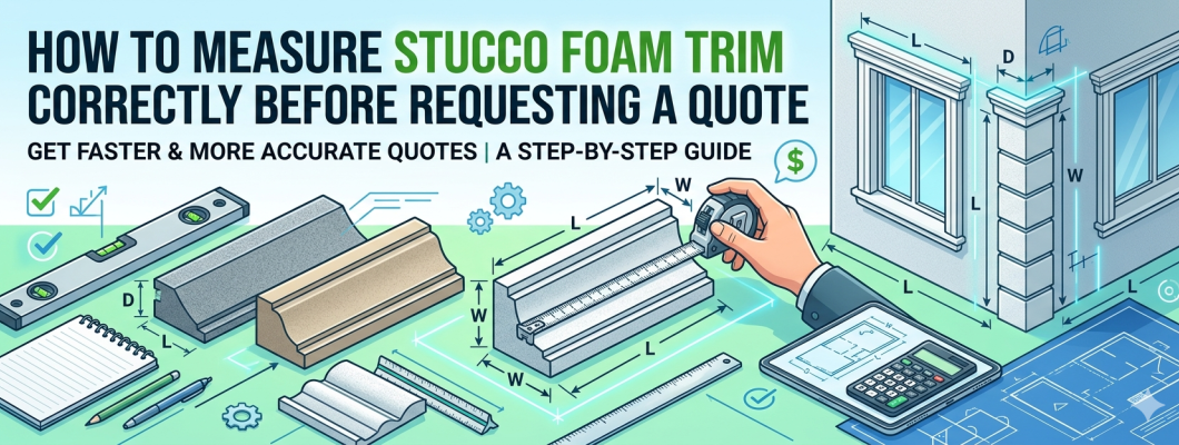 How to Measure Stucco Foam Trim Correctly Before Requesting a Quote