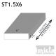 Stucco Foam Trim ST1.5X6