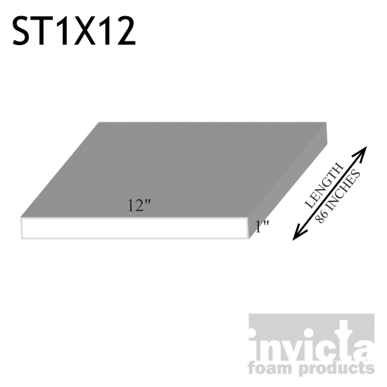 Stucco Foam Trim ST1X12