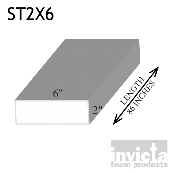 Stucco Foam Trim ST2X6