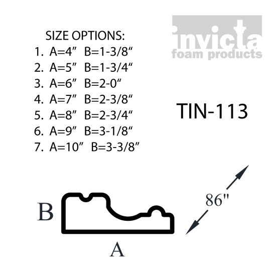 Decorative Stucco Foam Trim TIN-113