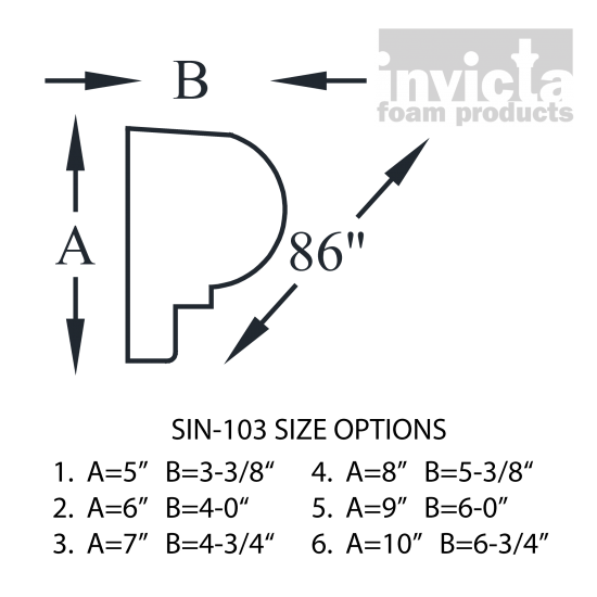 Decorative Stucco Foam Sill SIN-103
