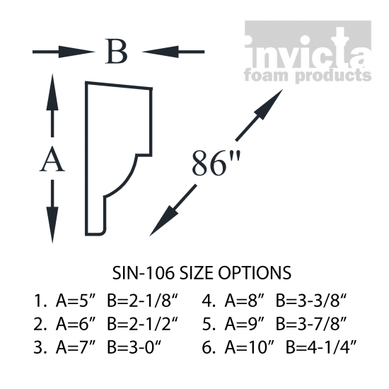 Decorative Stucco Foam Sill SIN-106