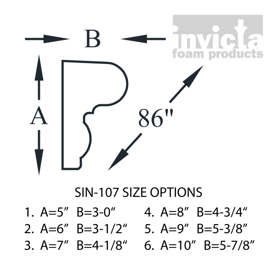 Decorative Stucco Foam Sill SIN-107