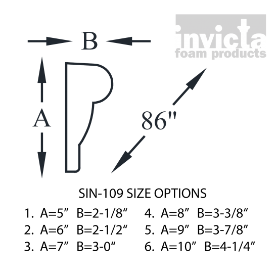 Decorative Stucco Foam Sill SIN-109