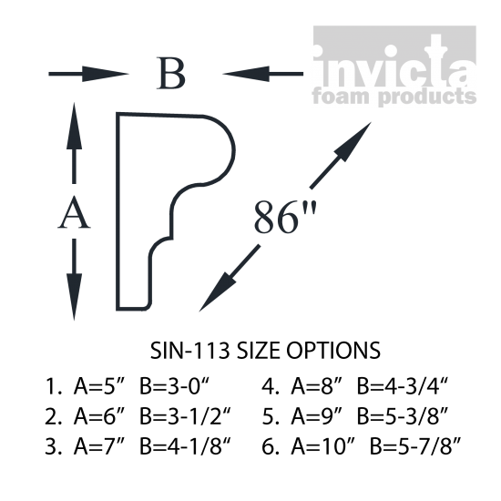 Decorative Stucco Foam Sill SIN-113
