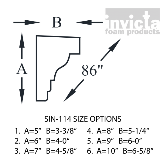 Decorative Stucco Foam Sill SIN-114