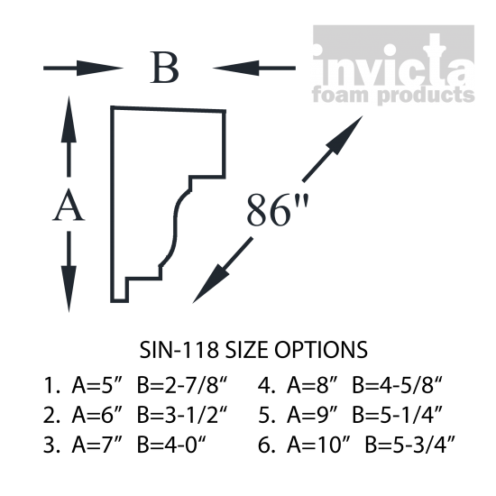 Decorative Stucco Foam Sill SIN-118