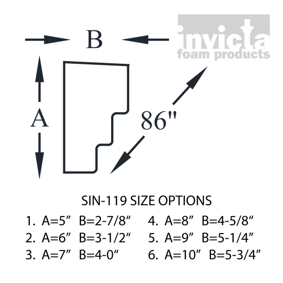 Decorative Stucco Foam Sill SIN-119