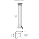 Square Bullnosed Column