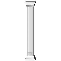 Square Fluted Column