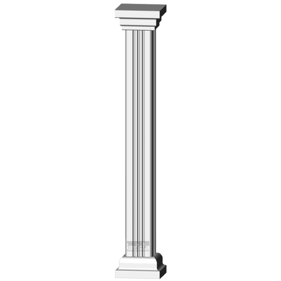 Square Fluted Column