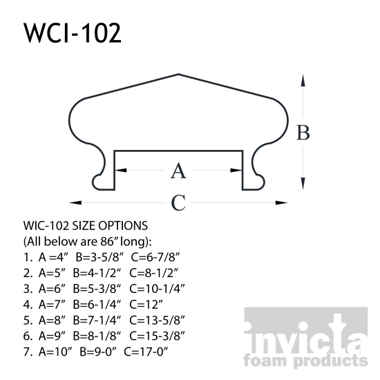 Foam Wall Cap WCI-102