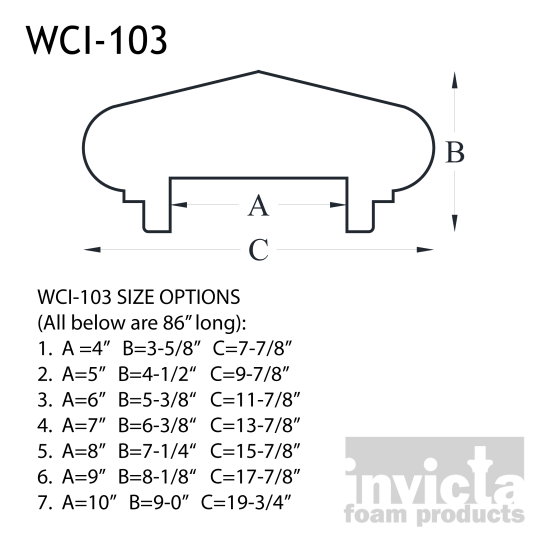 Foam Wall Cap WCI-103