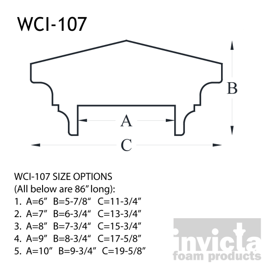 Foam Wall Cap WCI-107