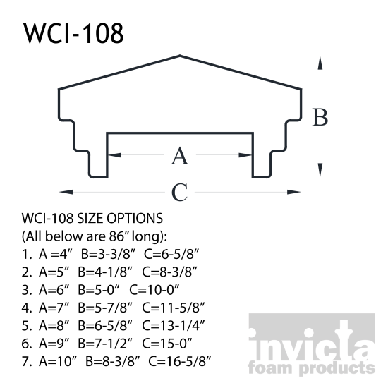 Foam Wall Cap WCI-108