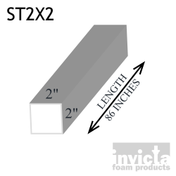 Stucco Foam Trim ST2X2