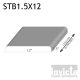 Stucco Foam Trim STB1.5X12